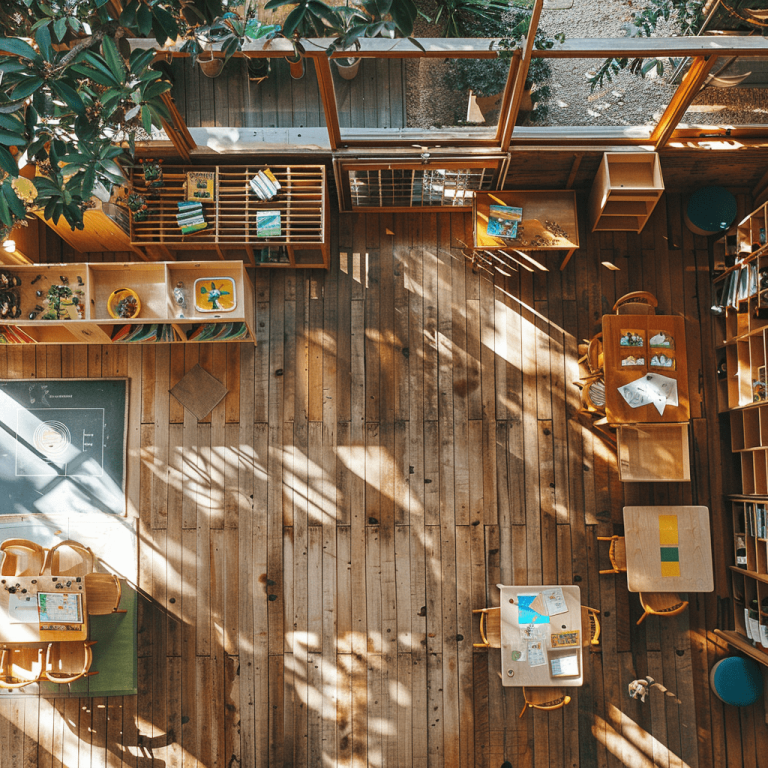 ecole montessori rangement