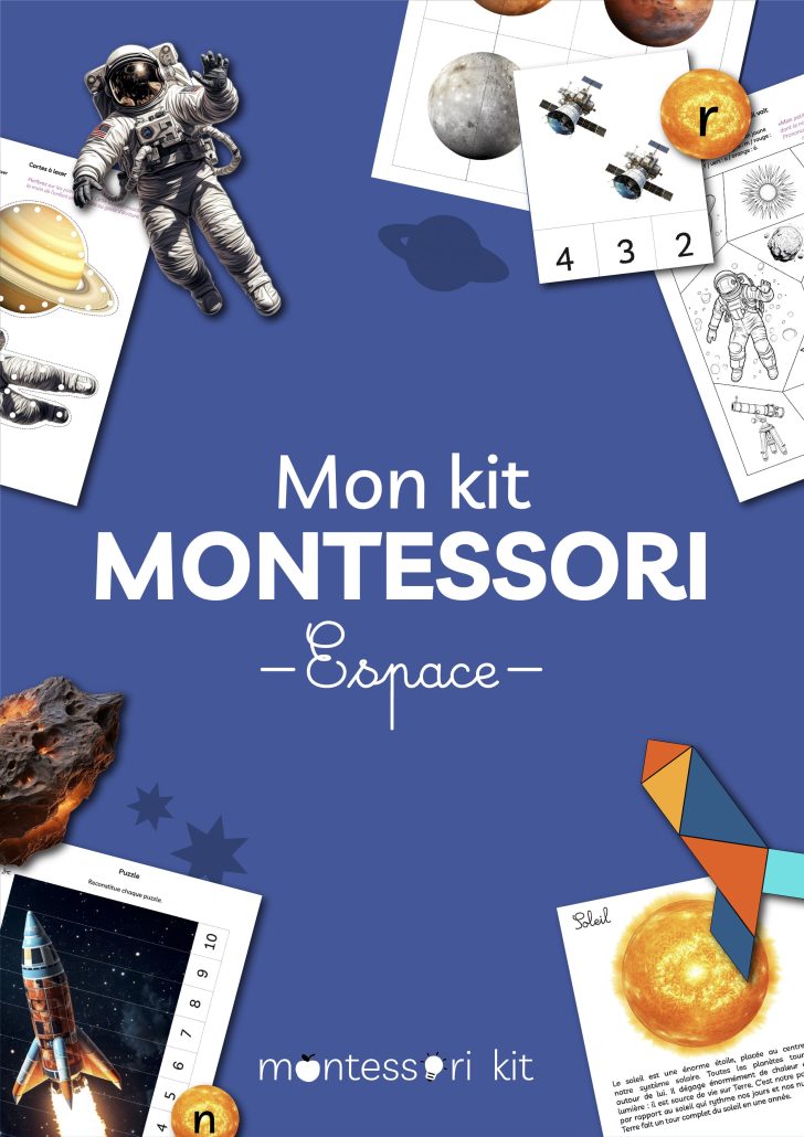 activite montessori pour enfants theme espace