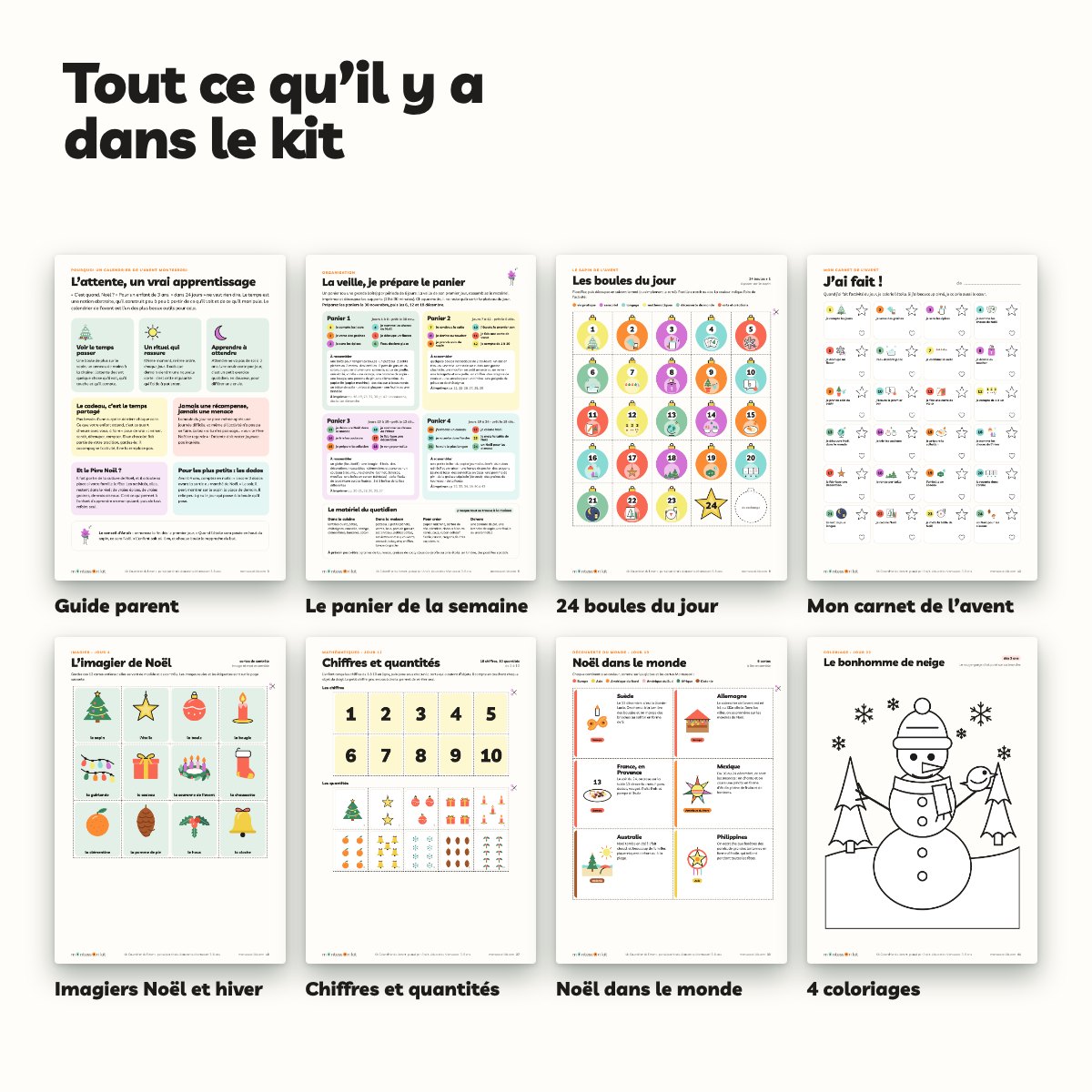Mon kit Montessori Calendrier de l'avent – Image 5