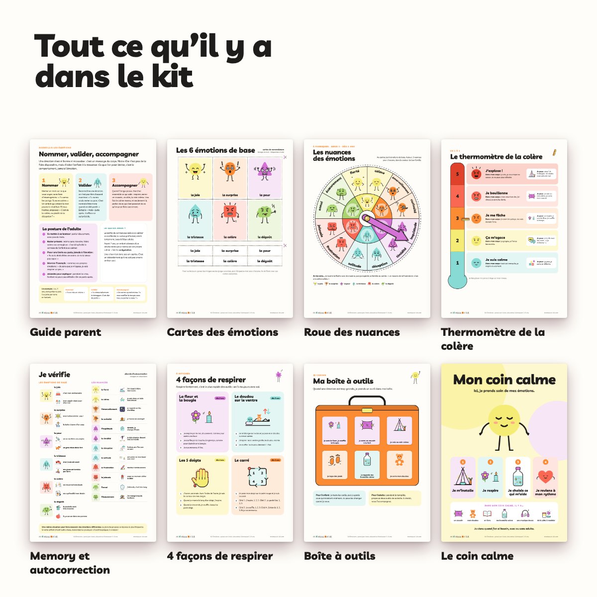 Mon kit Montessori Émotions – Image 5