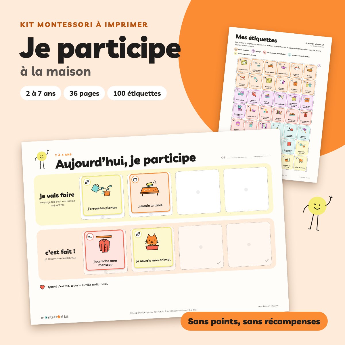 Mon kit Montessori Je participe à la maison – Image 2