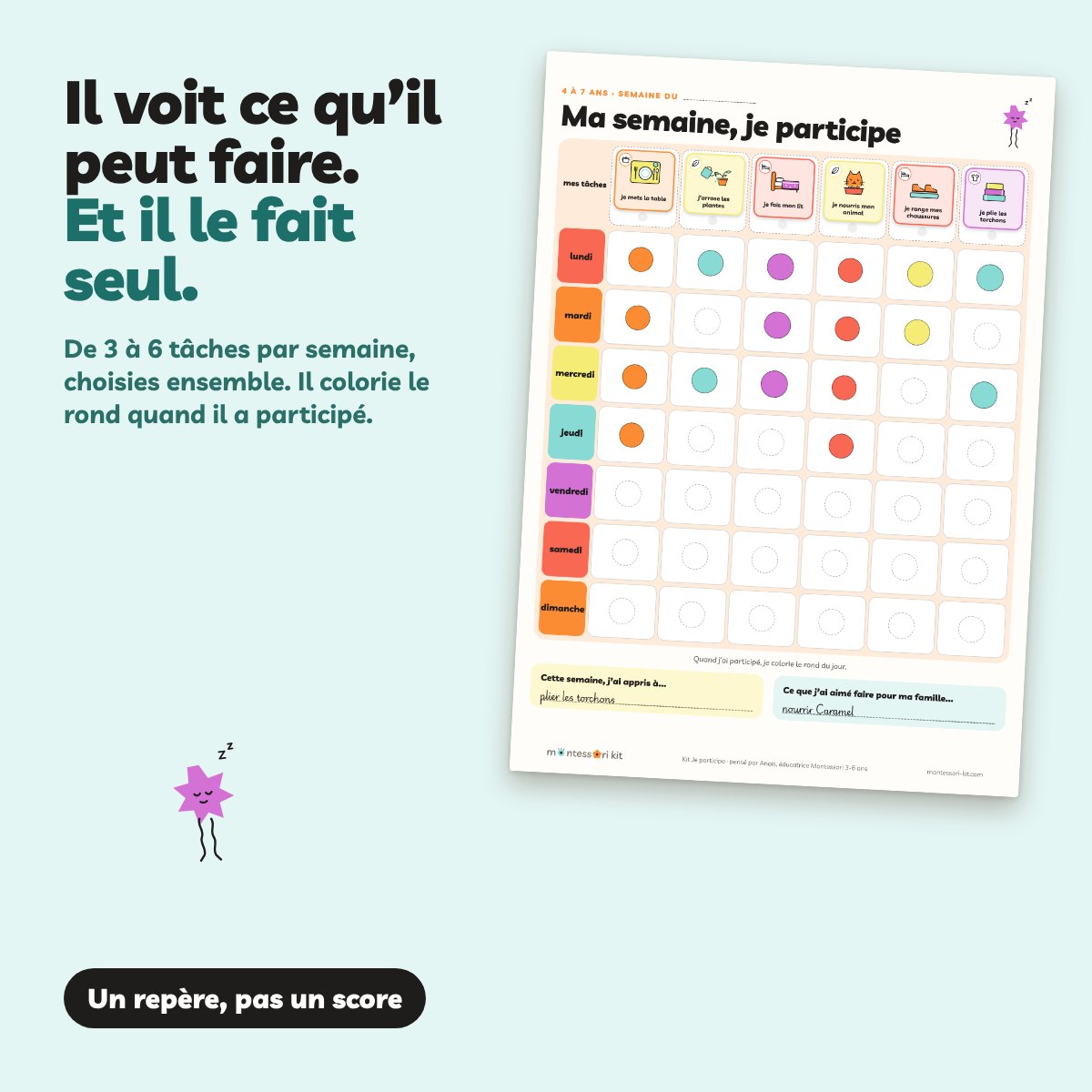 Mon kit Montessori Je participe à la maison – Image 3