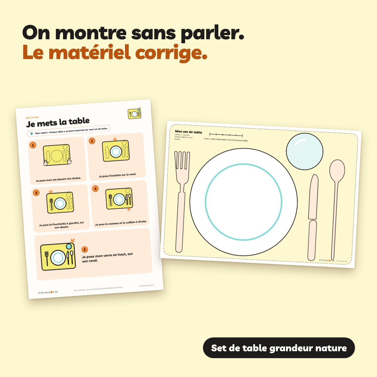 Mon kit Montessori Je participe à la maison – Image 4