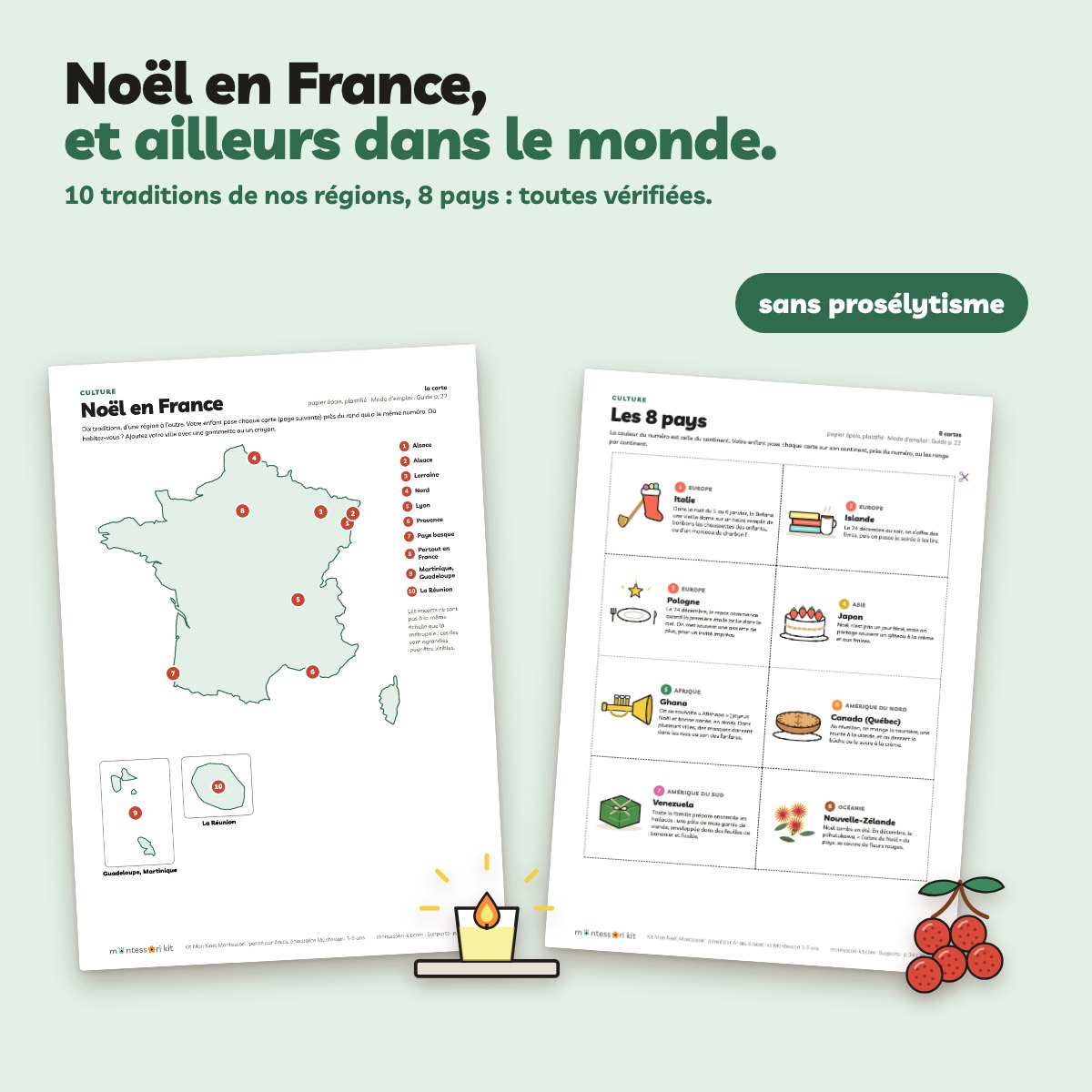 Les traditions de Noël en France et dans le monde, vérifiées et racontées aux enfants